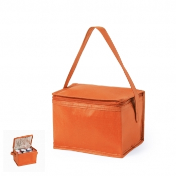 Nevera de non-woven 3,2 L con bandolera y cremallera — gama de colores llamativos