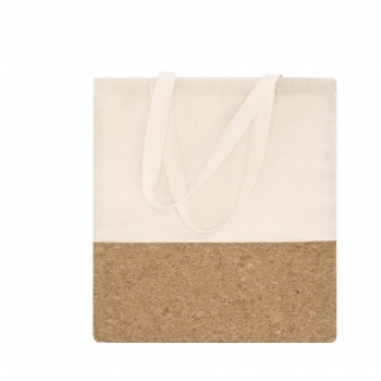 Bolsa tote de corcho natural 145 g/m² con asas largas
