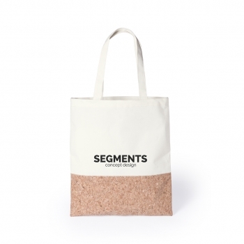Bolsa tote de corcho natural 145 g/m² con asas largas