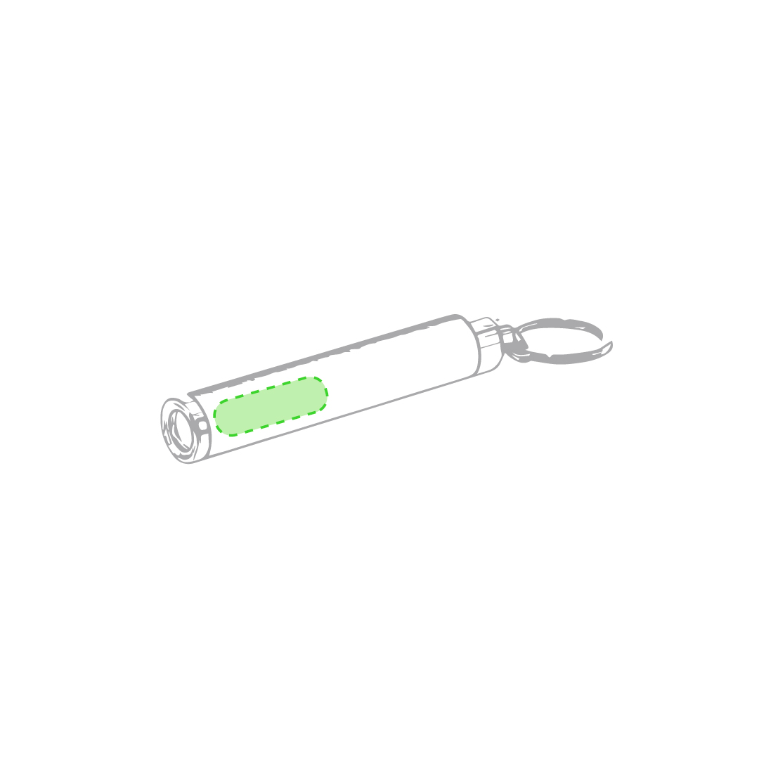 Linterna llavero LED con interior iluminado especial grabado láser logo retroiluminado