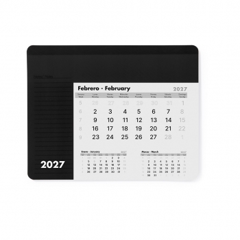 Alfombrilla calendario anual de 12 meses con base antideslizante