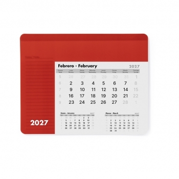 Alfombrilla calendario anual de 12 meses con base antideslizante