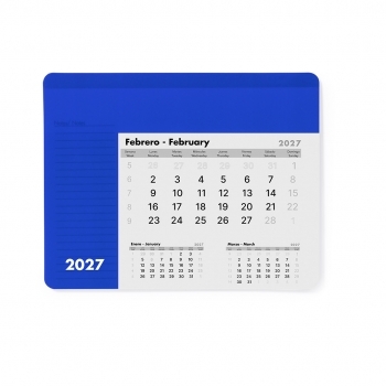 Alfombrilla calendario anual de 12 meses con base antideslizante