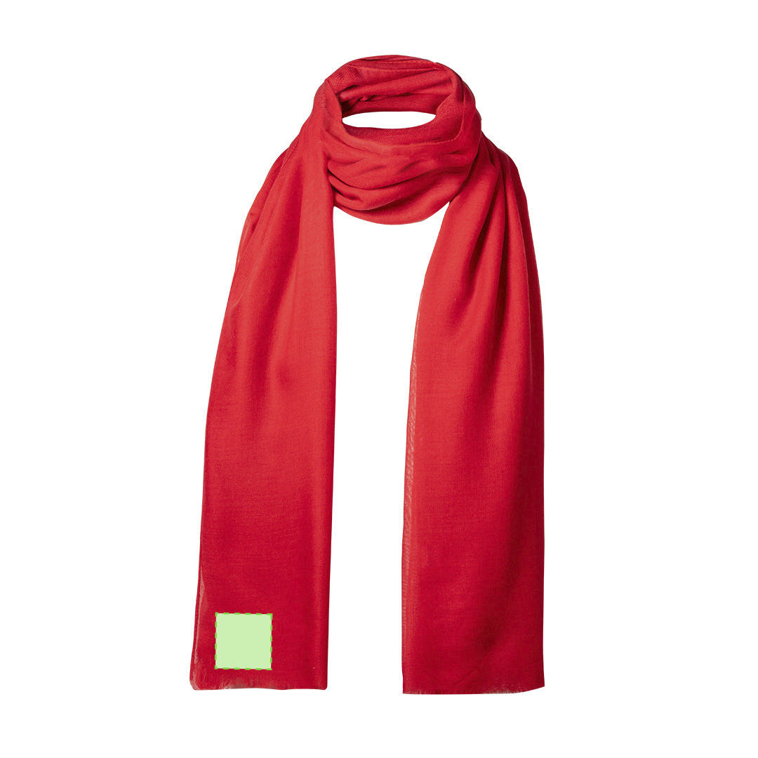 Foulard de viscosa en extensa gama de colores con ancho especial — suave, ligero y de caída natural