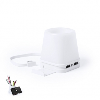 Lapicero con hub USB de 4 puertos y luz LED regulable