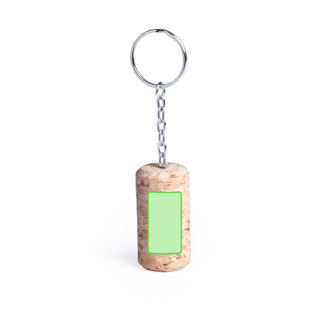 Llavero enólogo de corcho natural para amantes del vino 4,4 cm