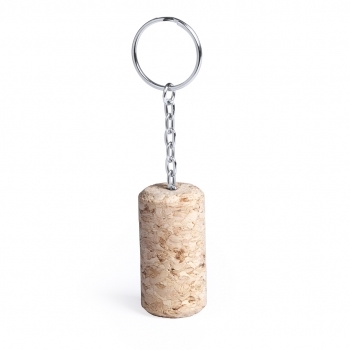 Llavero enólogo de corcho natural para amantes del vino 4,4 cm