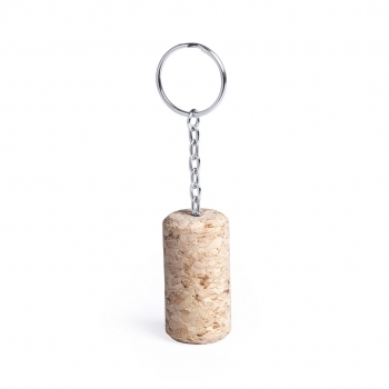 Llavero enólogo de corcho natural para amantes del vino 4,4 cm