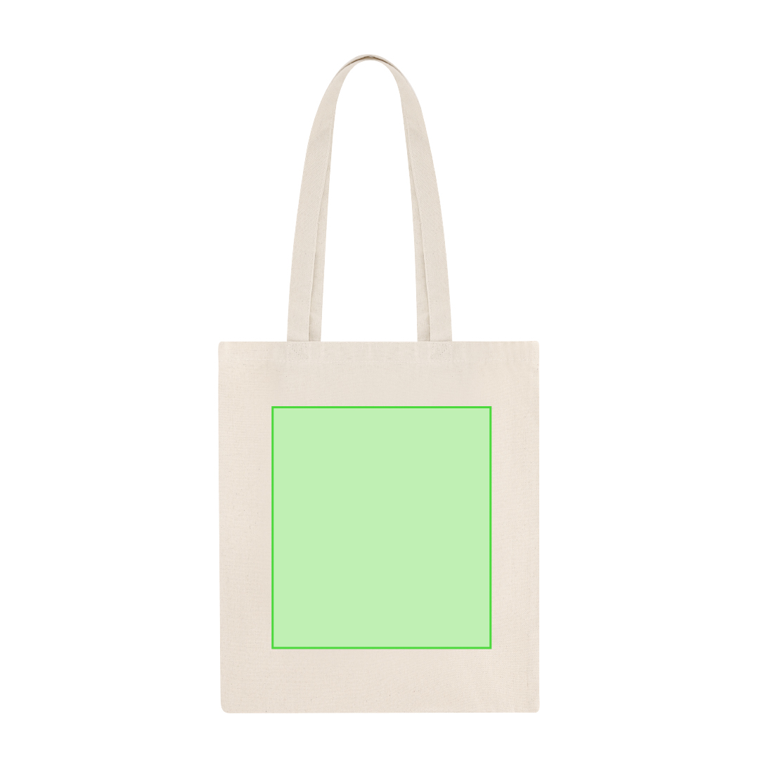 Bolsa de algodón 180 g/m² resistente en color natural