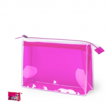 Neceser de EVA transparente impermeable con cremallera visible