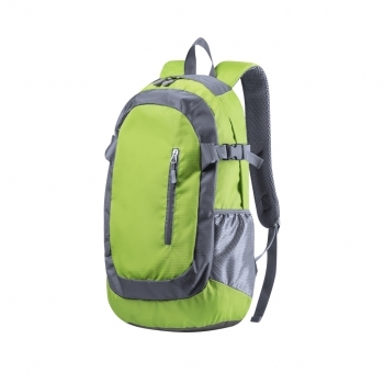 Mochila técnica de poliéster 210D y Ripstop con doble tirador metálico, espalda ergonómica y cierre clic