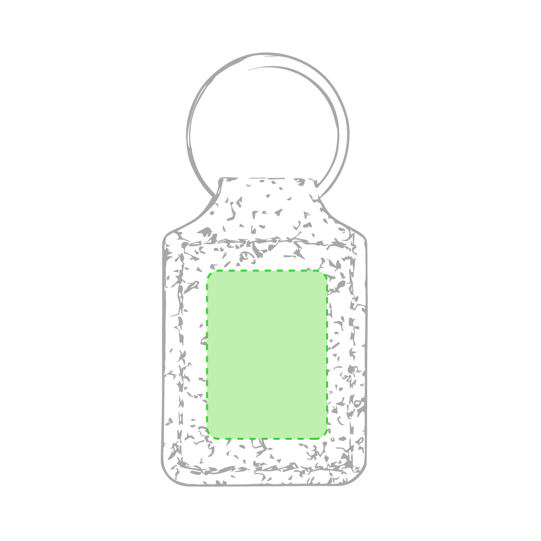 Llavero de corcho natural en diseños rectangular y redondo con amplia superficie