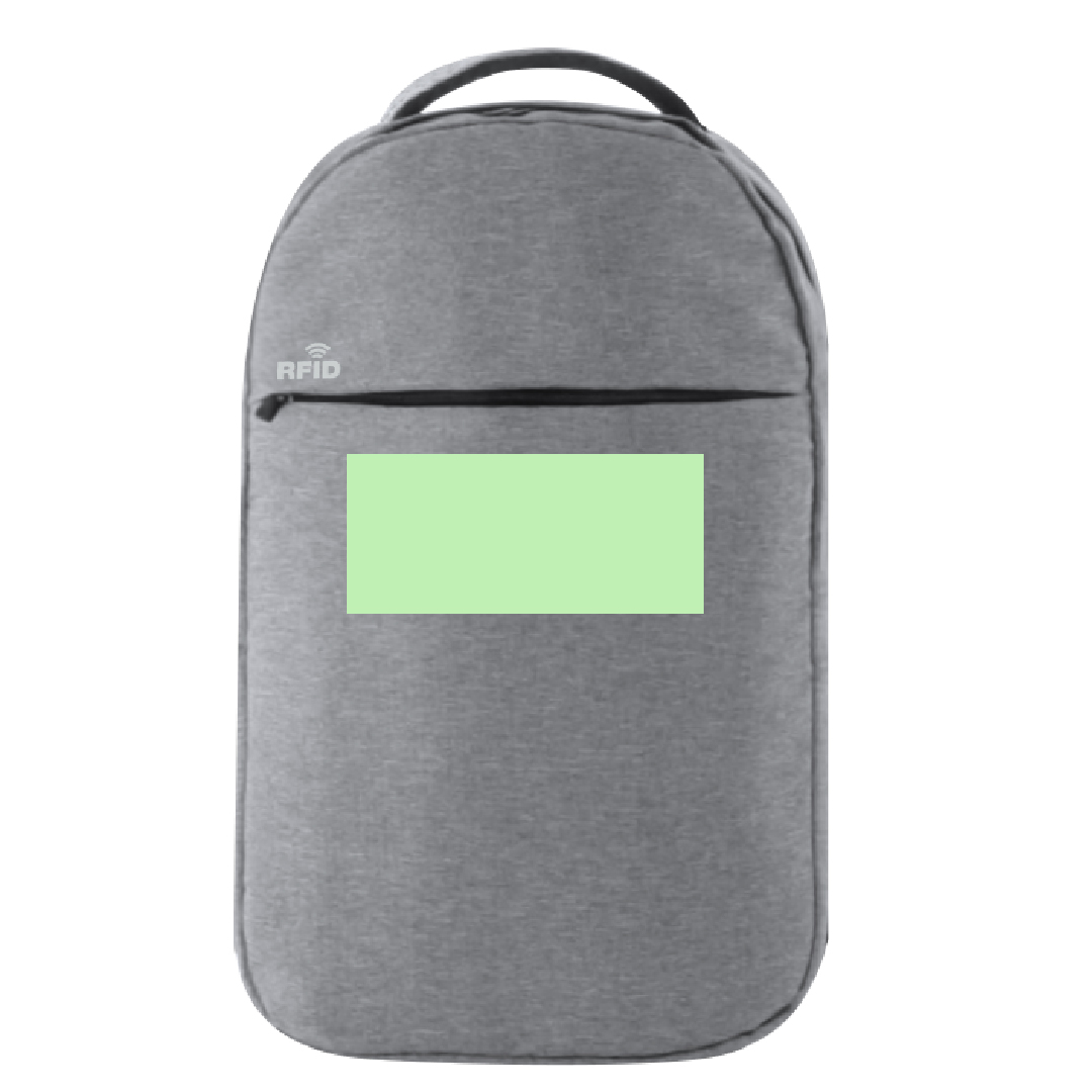 Mochila de poliéster 300D con protección RFID, USB y sistema antirrobo
