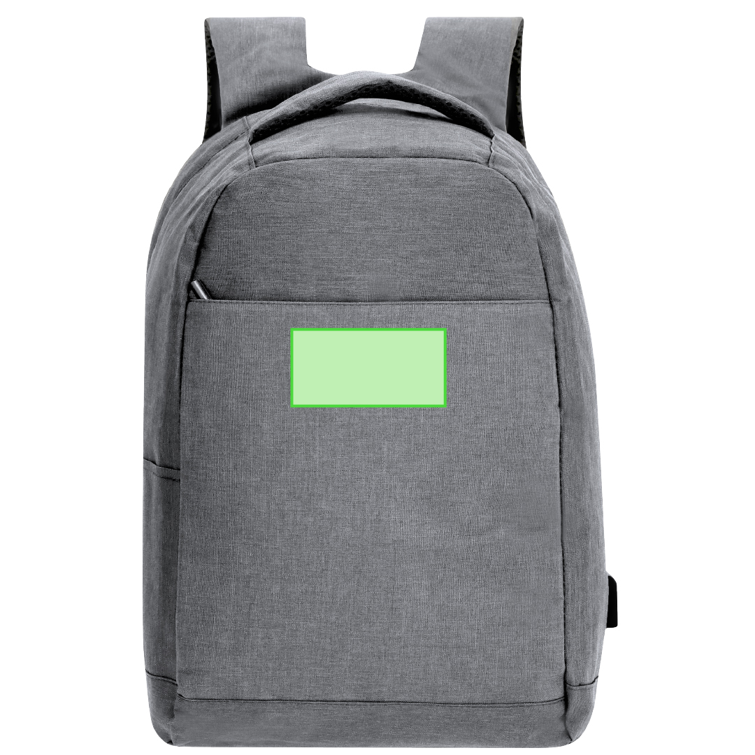 Mochila antirrobo de poliéster 300D resistente a cortes con USB y portátil 15