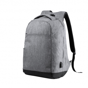 Mochila antirrobo de poliéster 300D resistente a cortes con USB y portátil 15
