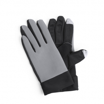 Guante deportivo táctil bicolor compatible con pantalla táctil