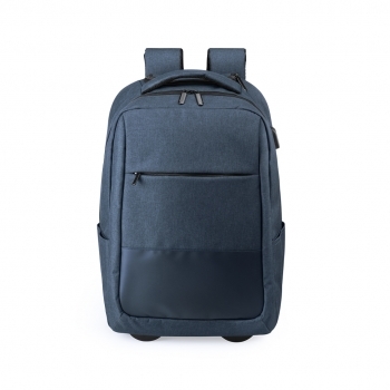 Mochila trolley de poliéster 300D con USB, portátil 15