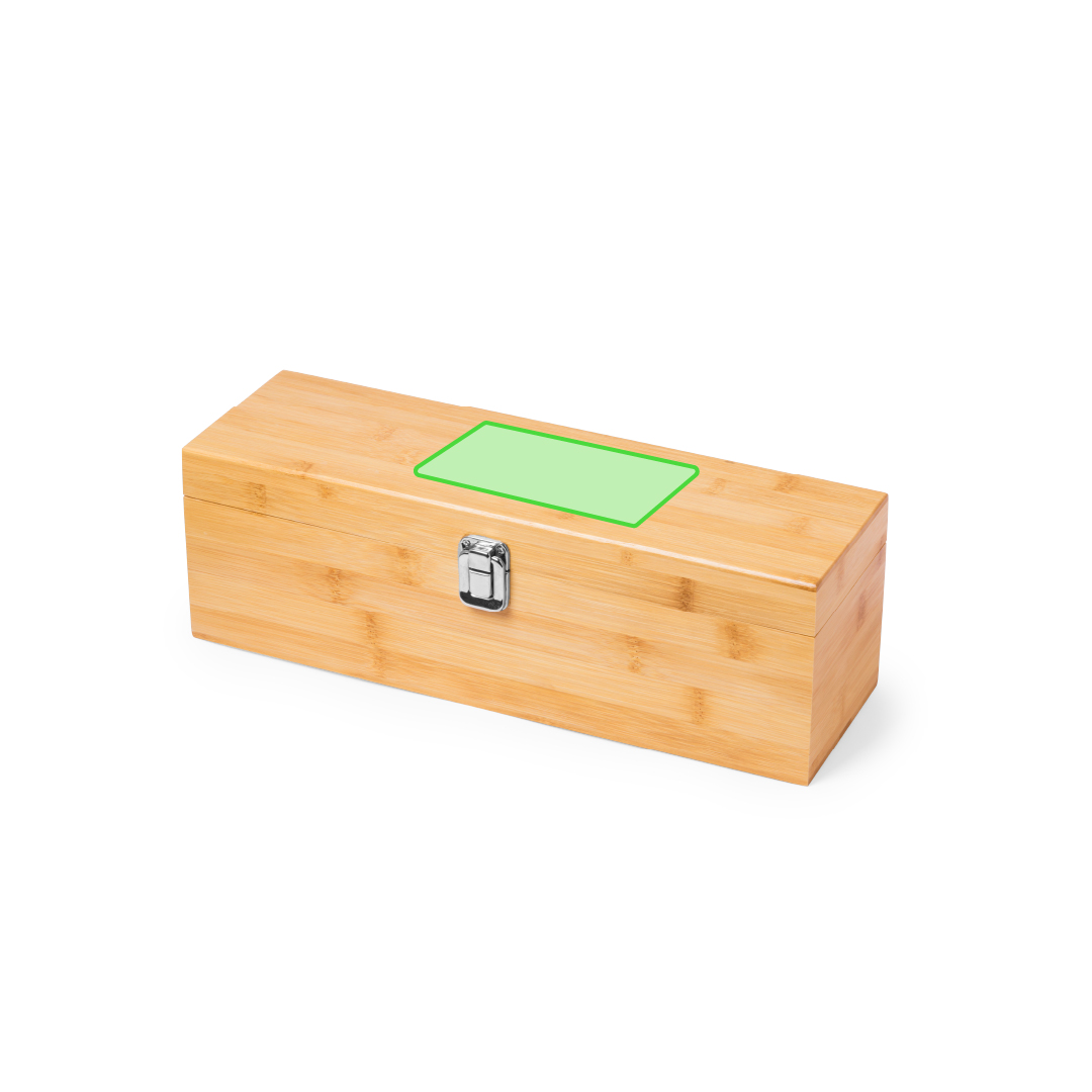 Set de vinos premium de bambú 5 accesorios en estuche de bambú gran formato