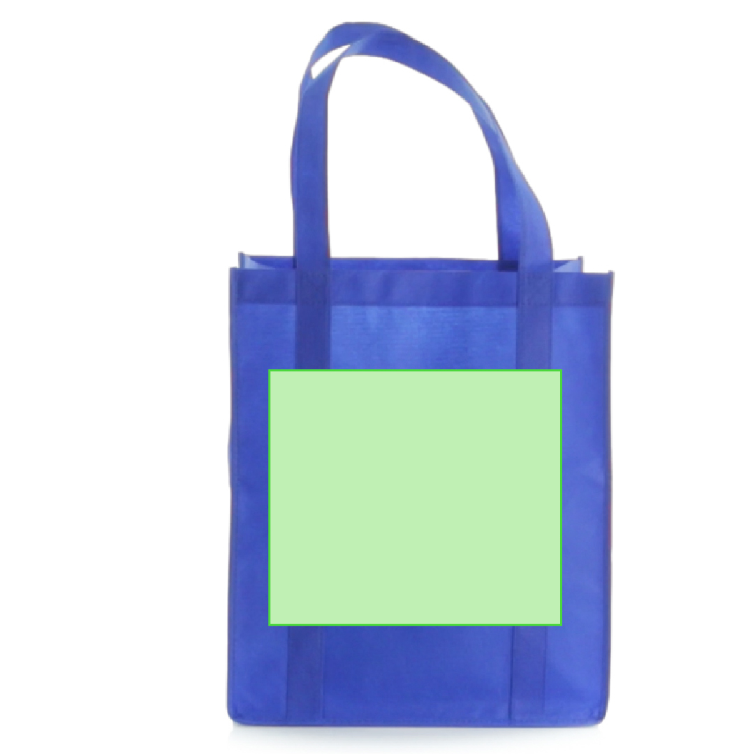 Bolsa de material mixto asas largas 33×38 cm impresión total
