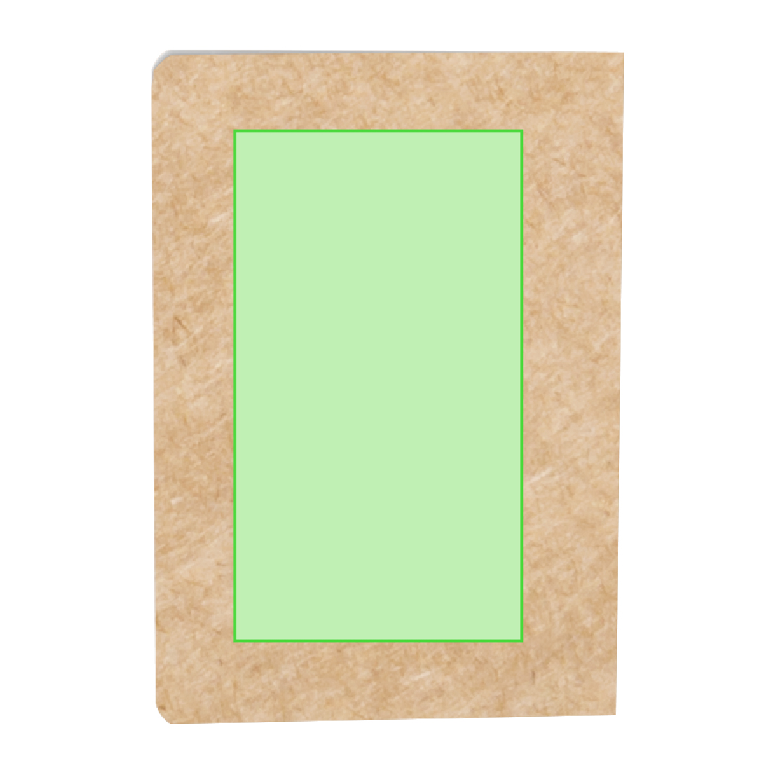 Libreta básica de cartón reciclado con 60 hojas