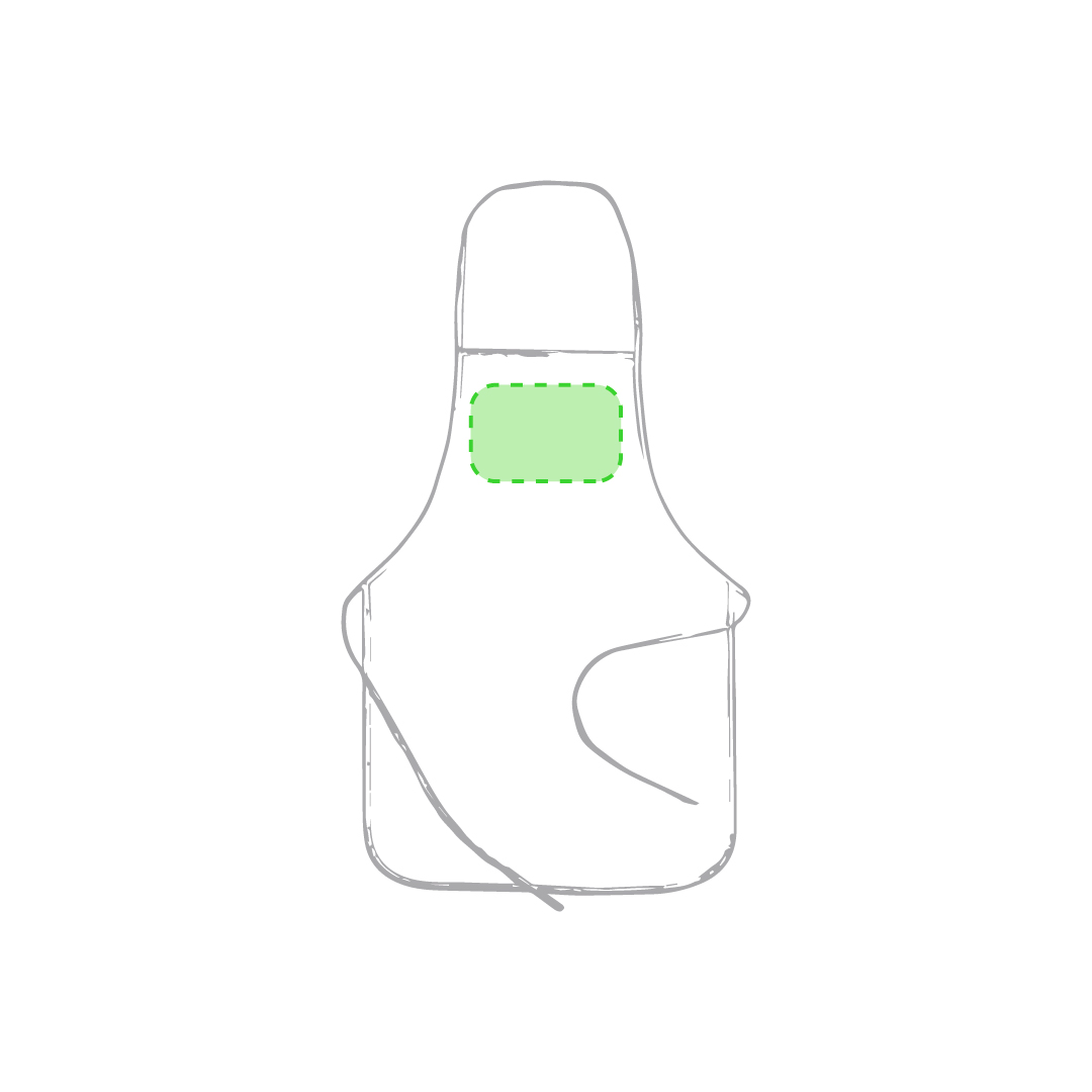 Delantal para sublimación de non-woven para sublimación