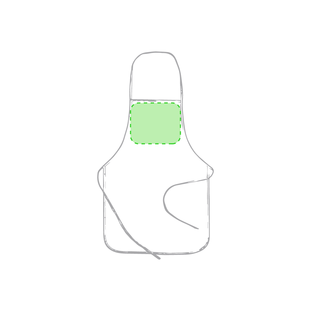 Delantal para sublimación de non-woven para sublimación