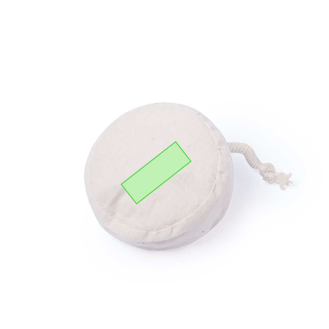Bolsa plegable de algodón 105 g/m² con cordón de ajuste