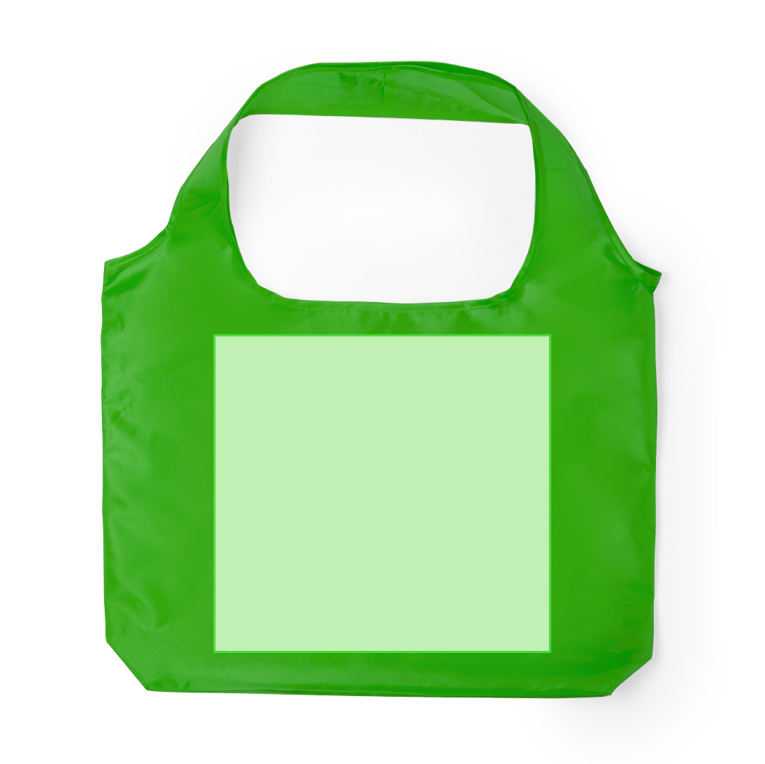 Bolsa plegable de poliéster soft-touch ultracompacta