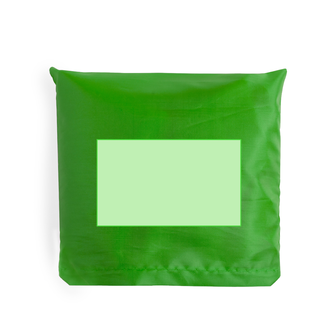 Bolsa plegable de poliéster soft-touch ultracompacta
