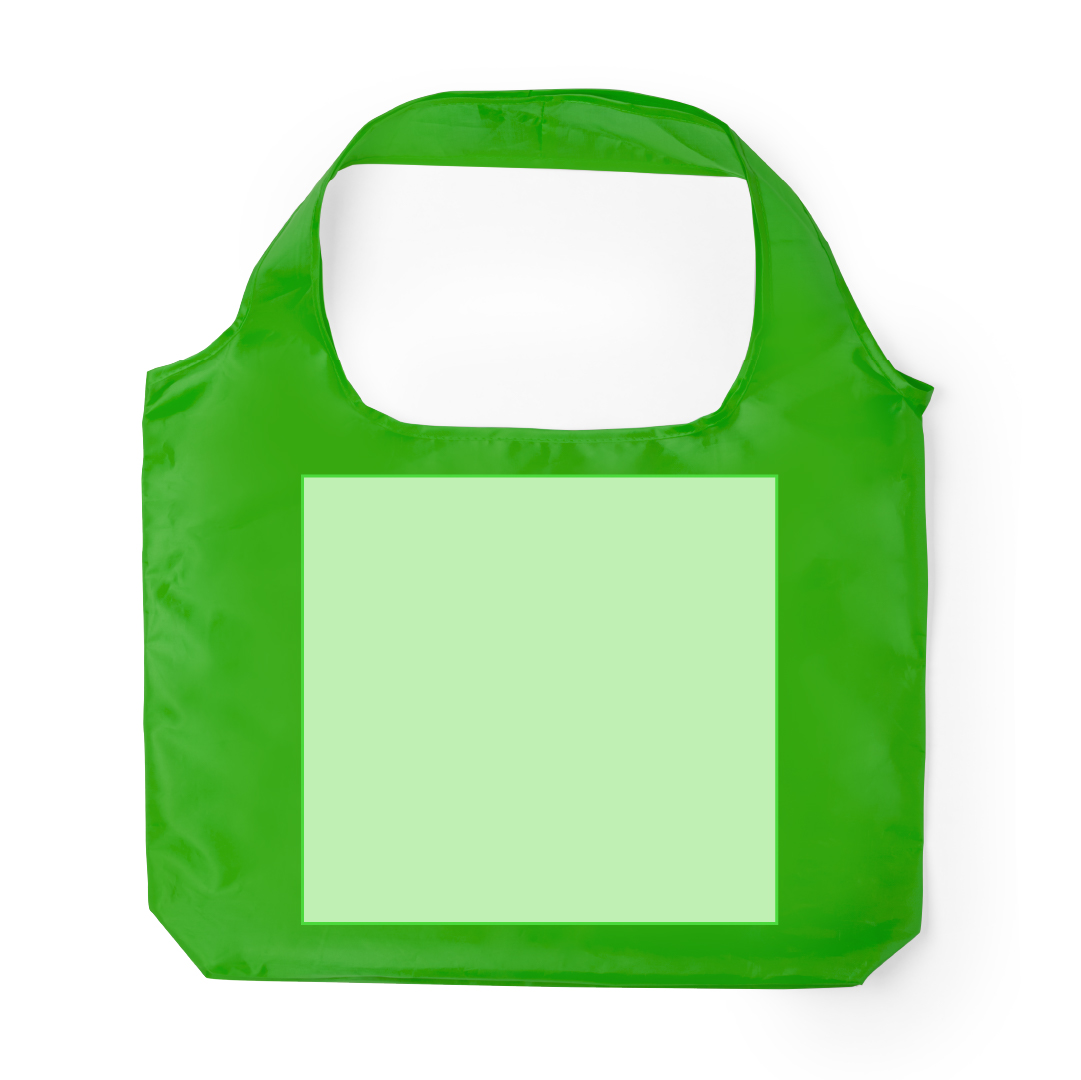 Bolsa plegable de poliéster soft-touch ultracompacta