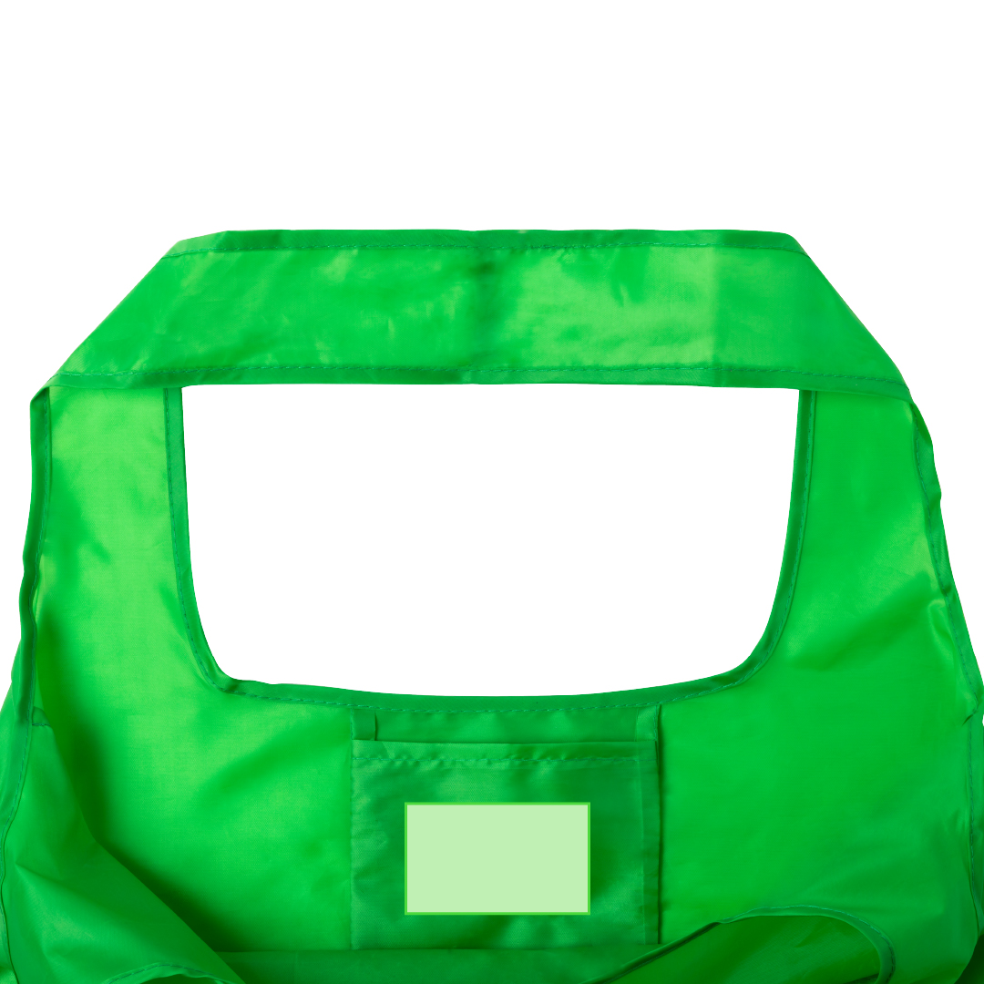 Bolsa plegable de poliéster soft-touch ultracompacta