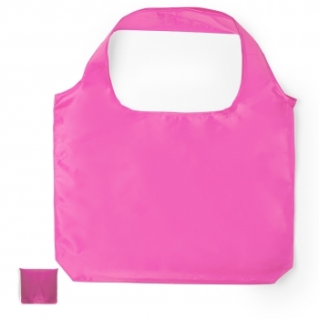 Bolsa plegable de poliéster soft-touch ultracompacta