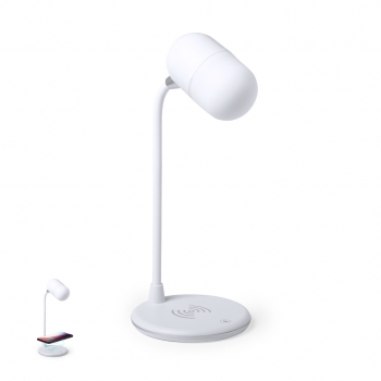 Lámpara de escritorio flexible con 14 LEDs, 3 posiciones y puerto USB