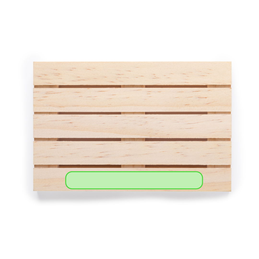 Posavasos de madera natural diseño palet grabable en láser