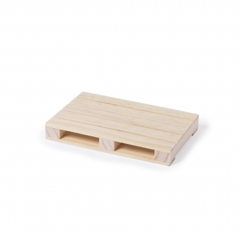 Posavasos de madera natural diseño palet grabable en láser