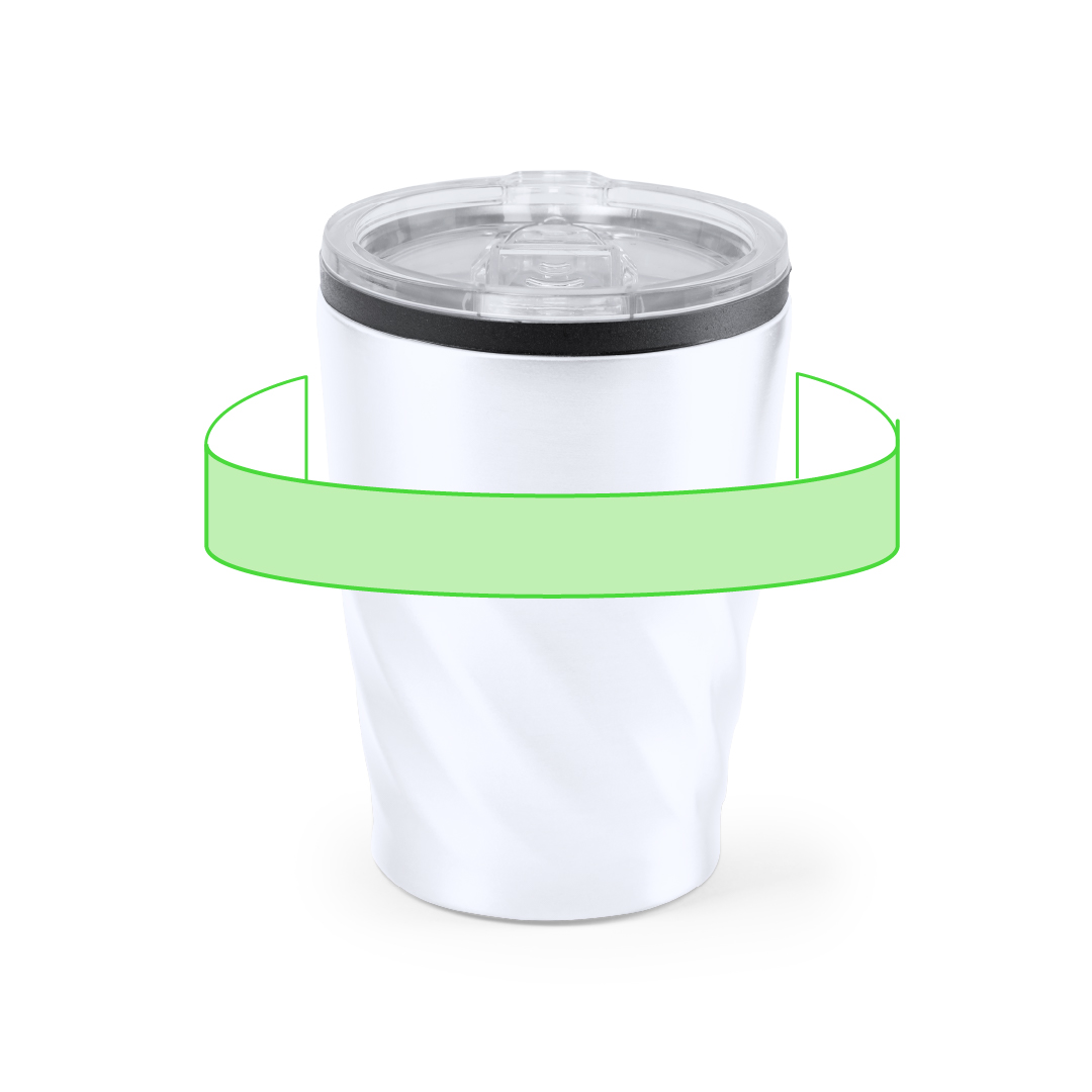 Vaso térmico de acero y polipropileno 350 ml