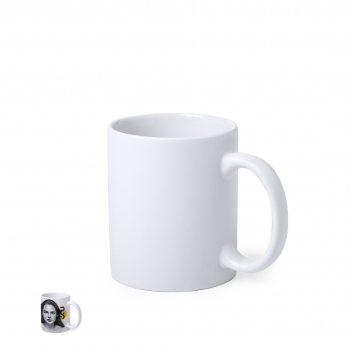 Taza sublimación cerámica acabado mate profesional 350 ml