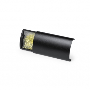Ambientador aluminio ABS aroma limón rejilla ventilación diseño moderno
