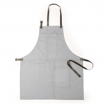 Delantal de cocina de algodón canvas y PU 340 g/m²