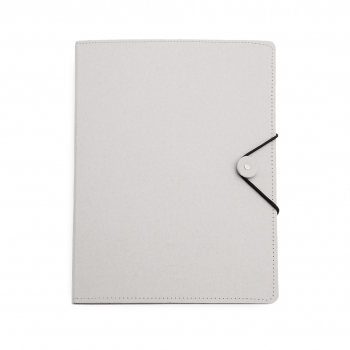 Carpeta de cartón reciclado con bloc de 20 hojas integrado