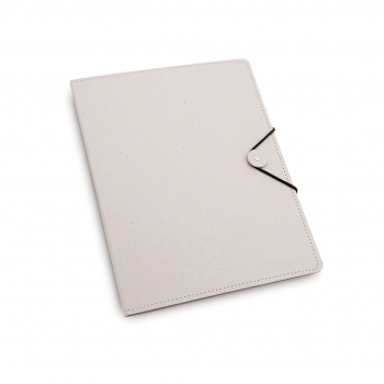 Carpeta de cartón reciclado con bloc de 20 hojas integrado