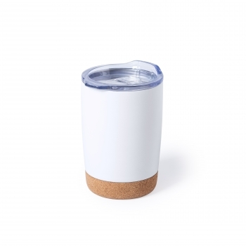 Vaso térmico de acero inoxidable con base de corcho 380 ml