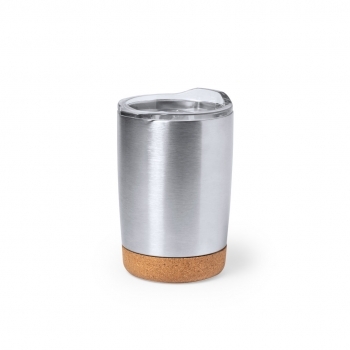 Vaso térmico de acero inoxidable con base de corcho 380 ml