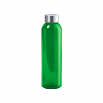 Botella de cristal clásica con tapa de acero inoxidable 500 ml
