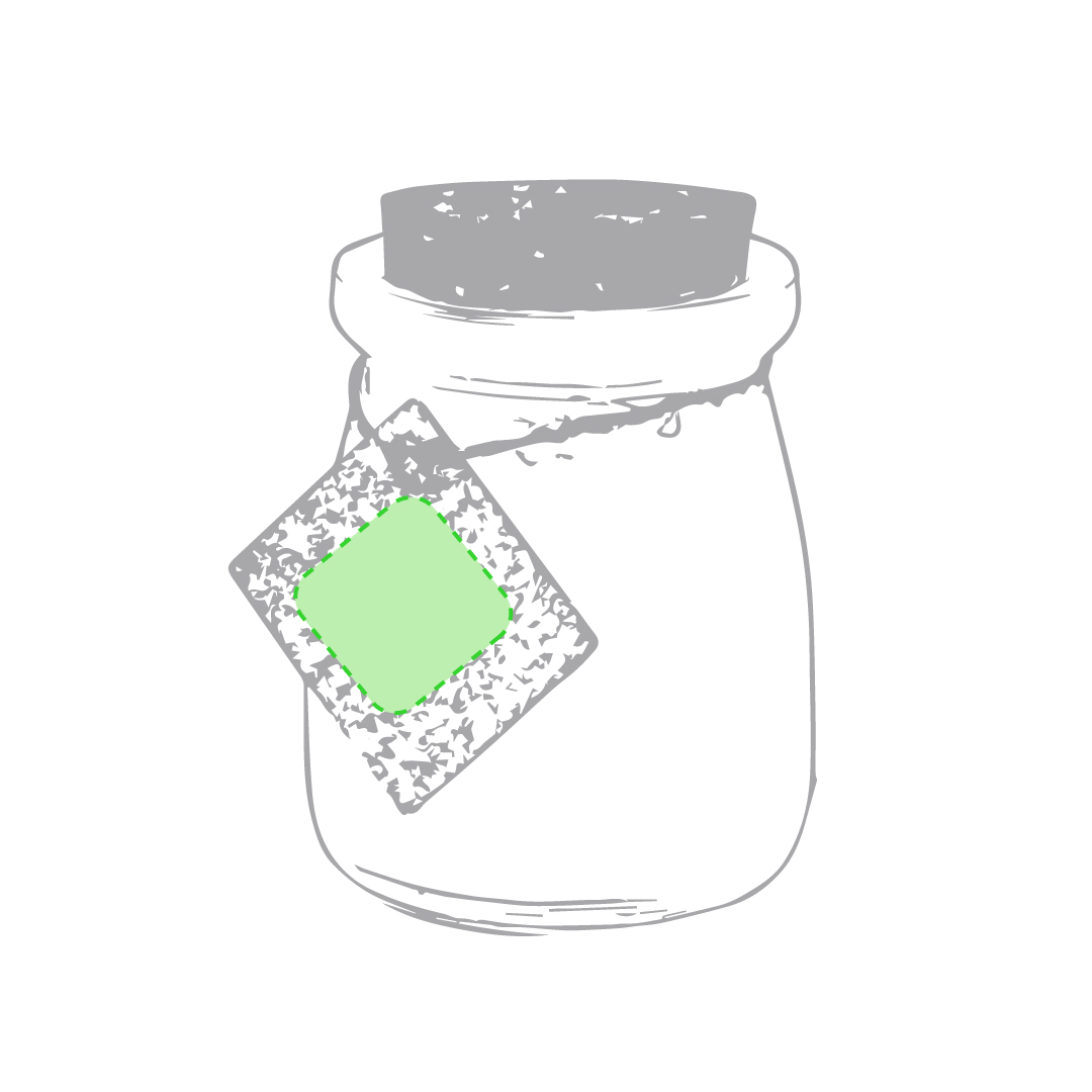 Vela aromática de cristal con tapa de corcho