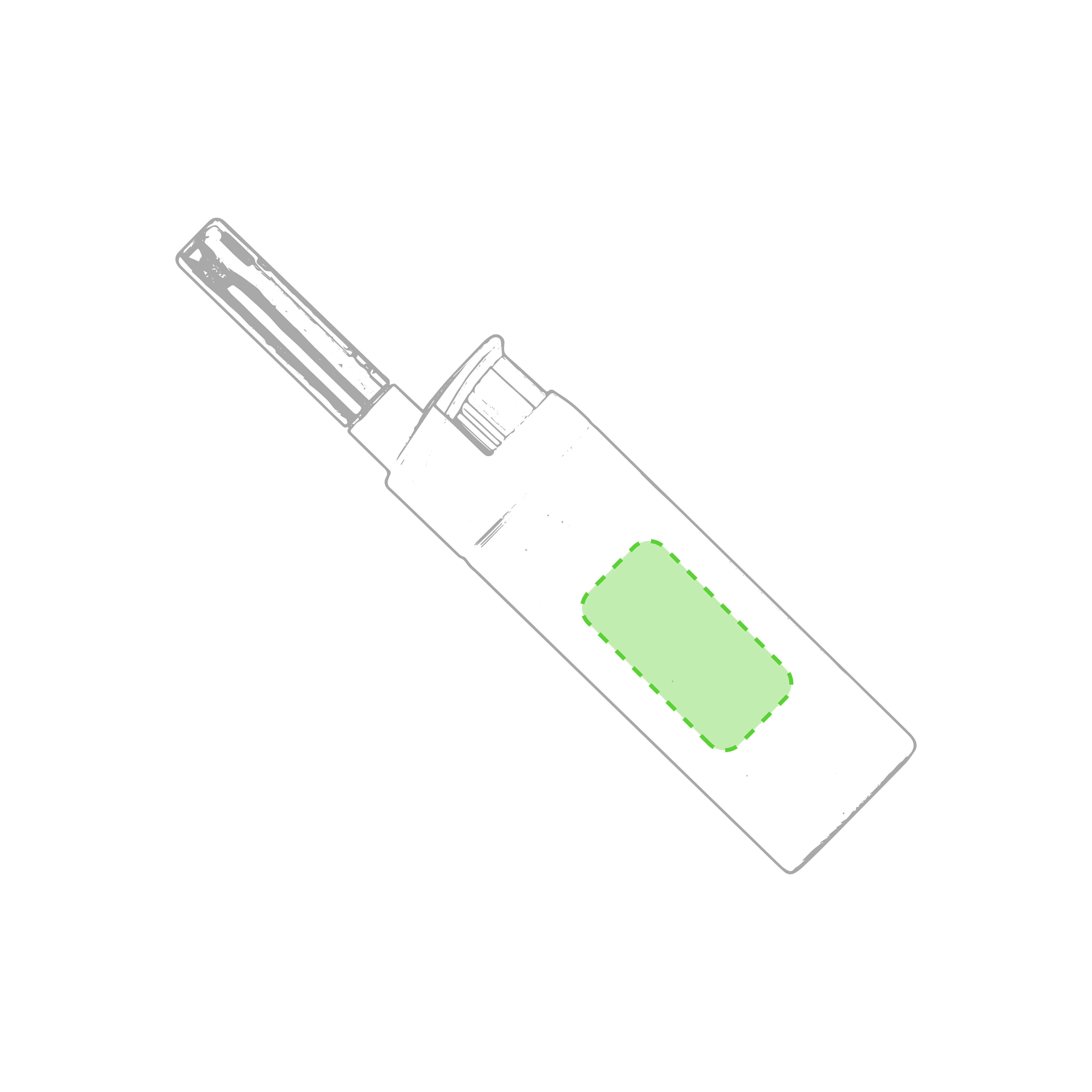 Encendedor de cocina eléctrico recargable con protección infantil 2,5×12,3 cm