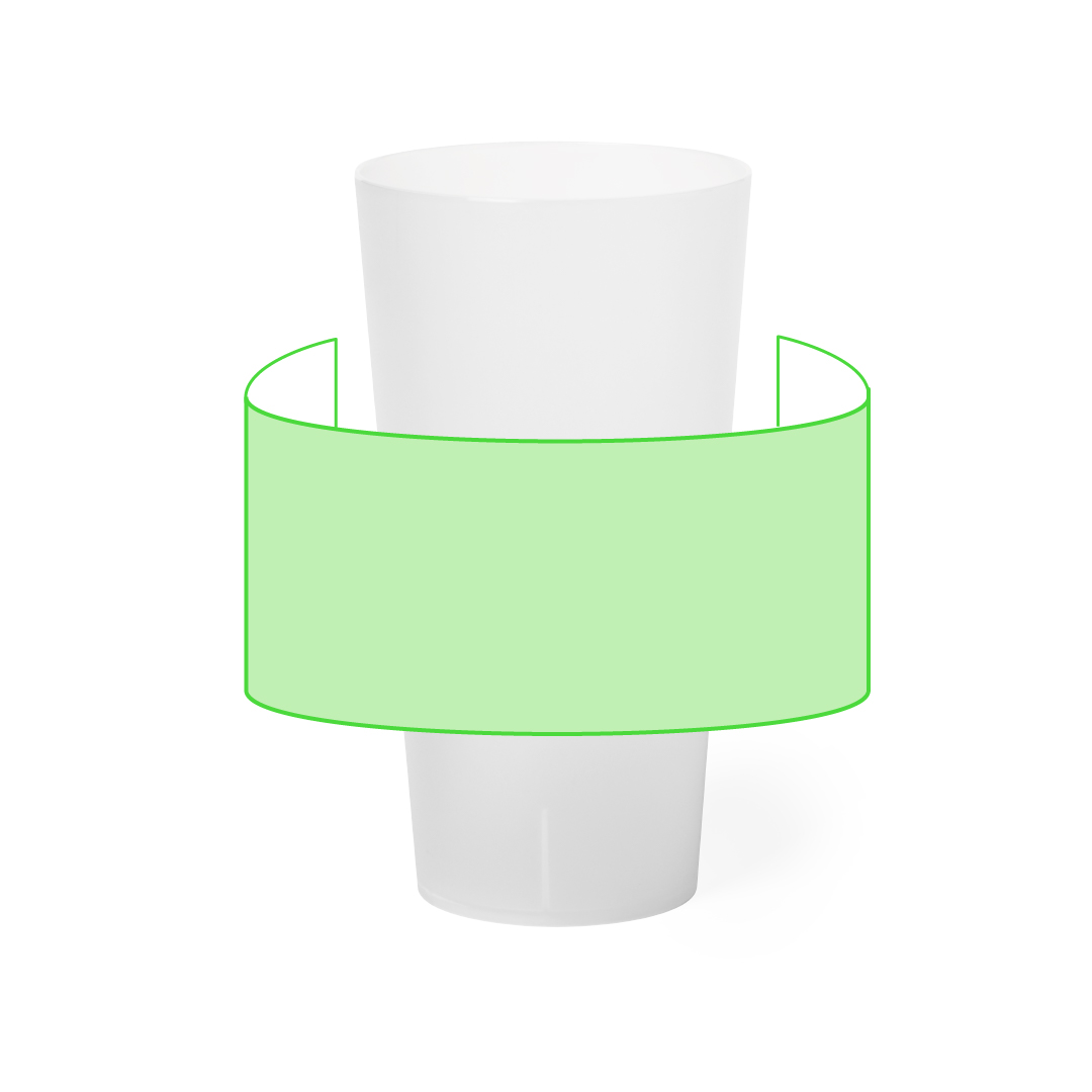 Vaso vidrio transparente formato bebidas 400 ml