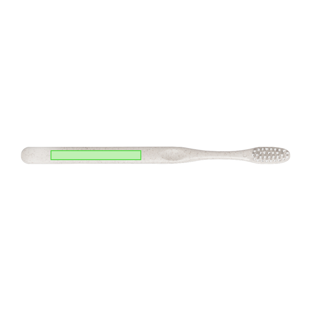 Cepillo de dientes de caña de trigo con capucha protectora línea nature