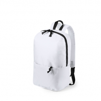 Mochila leisure de poliéster 600D con cremallera invisible, bolsillo lateral gran capacidad y sublimación disponible