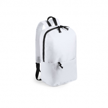 Mochila leisure de poliéster 600D con cremallera invisible, bolsillo lateral gran capacidad y sublimación disponible
